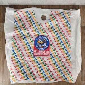 Vintage Toys "R" Us Large Plastic Shopping Bag 90s‎ Collectible Geoffrey Rainbow
